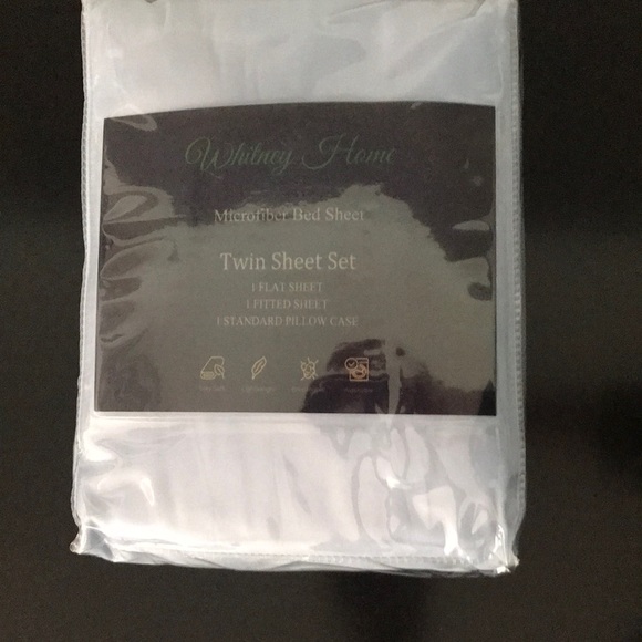 Blue microfiber twin sheet set - Picture 1 of 2